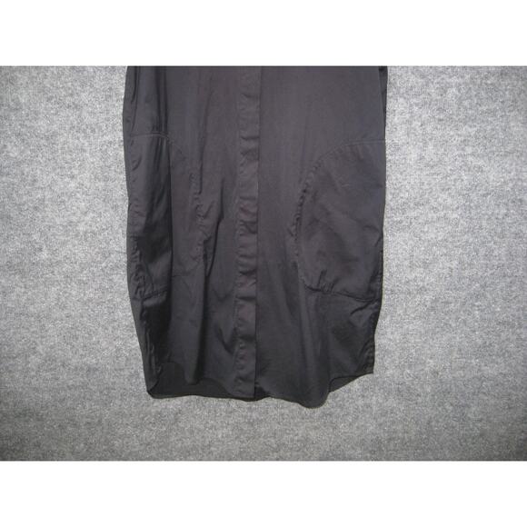 Theory Shirt Dress Women's Size 4 Black Sleeveless Button - Picture 3 of 16